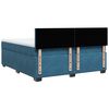 vidaXL Cama box spring con colch&oacute;n terciopelo azul 180x200 cm
