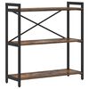 vidaXL Estante de libros Roble ahumado 80 x 30 x 85 cm