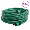vidaXL Carrete de rollo para manguera de pie PVC verde 50 m