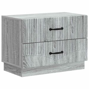 vidaXL Armario de Noche Gris Sonoma 62 x 34,5 x 44,5 cm