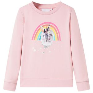 vidaXL Sudadera infantil rosa claro 92