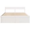 vidaXL Estructura de cama sin colch&oacute;n madera maciza de pino 160x200 cm