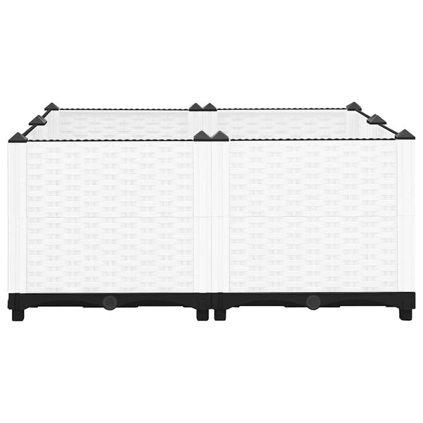 vidaXL Arriate polipropileno 80x80x38 cm