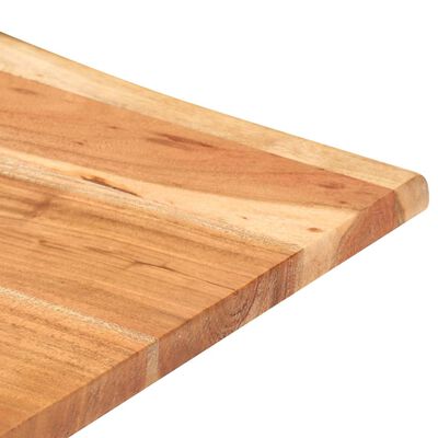 vidaXL Mesa alta de bar borde natural madera maciza acacia 60x60x110cm