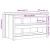 vidaXL Mueble de Cocina 106 x 55 x 64 cm Madera de pino macizo