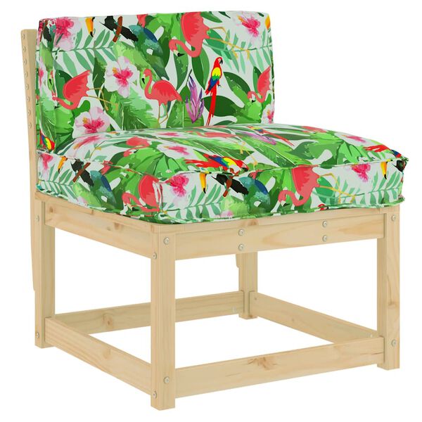 vidaXL Coj&iacute;n Floral Multicolor 70 x 40 x 12 cm Tela Oxford