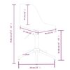 vidaXL Sillas de comedor giratorias 2 unidades PP gris claro