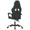 vidaXL Silla gaming cuero sint&eacute;tico negro y verde