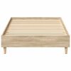 vidaXL Estructura de cama sin colchón madera roble Sonoma 75x190 cm