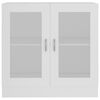 vidaXL Vitrina de madera contrachapada blanco 82,5x30,5x80 cm