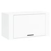 vidaXL Zapatero pared contrachapada blanco brillo 70x35x38 cm