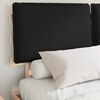 vidaXL Estructura de Cama con Cabecera Tapizada Negro 140 x 200 cm