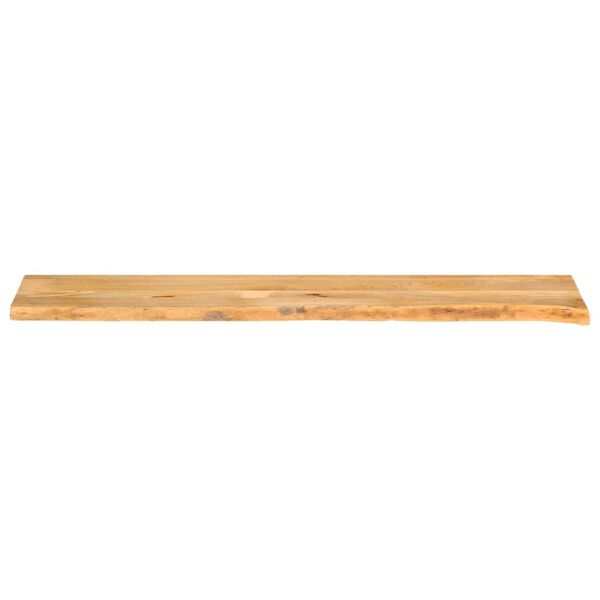 vidaXL Tablero de mesa borde natural madera maciza mango 160x20x3,8 cm