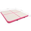 vidaXL Esterilla inflable de gimnasia con bomba PVC rosa 200x200x20 cm
