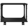 vidaXL Soporte de impresora 2 niveles madera negro 41x28x33,5 cm