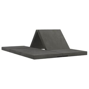 vidaXL Sof&aacute; Cama Plegable 70 x 67 x 48 cm Gris oscuro