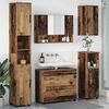 vidaXL Juego de muebles de baño con cajón 5 pcs Madera vieja