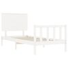 vidaXL Estructura de cama sin colch&oacute;n madera de pino blanca 90x200 cm