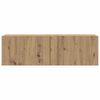 vidaXL Muebles de TV de pared 6 uds madera ingenier&iacute;a roble artesanal