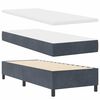vidaXL Cama tipo Box Spring Gris oscuro 200 x 80 cm Poli&eacute;ster