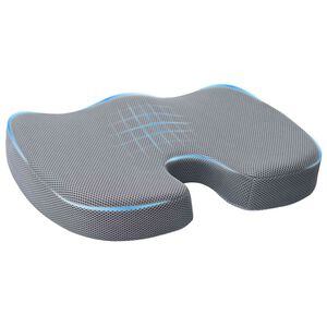 vidaXL Almohada para el asiento Color s&oacute;lido Gris 47 x 37 x 8 cm