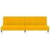 vidaXL Sof&aacute; cama de 2 plazas terciopelo amarillo