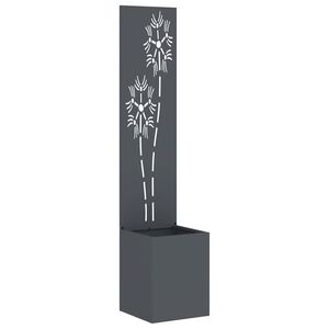 vidaXL Pantalla de Privacidad para Jard&iacute;n Floral Antracita 32 x 150 cm