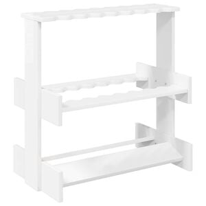 vidaXL soporte para tacos de billar Madera de ingenier&iacute;a Brillante