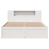 vidaXL Estructura de cama sin colchón madera de pino blanca 140x190 cm