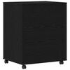 vidaXL Soporte para Impresora Roble negro 60 x 48 x 74 cm