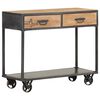 vidaXL Mesa consola de madera maciza reciclada 90x35x74 cm