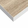 vidaXL Estante flotante pared 4 uds MDF roble y blanco 23x23,5x3,8 cm