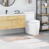 vidaXL Conjunto de alfombra de ba&ntilde;o antideslizante 2 pcs Crema PP