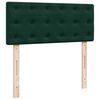 vidaXL Cama box spring con colch&oacute;n terciopelo verde oscuro 120x200 cm