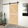 vidaXL Puerta de madera maciza de pino 90x210 cm