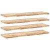 vidaXL Estantes flotantes 4 uds madera acacia sin tratar 120x40x4 cm