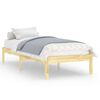 vidaXL Estructura de cama sin colch&oacute;n madera maciza 100x200 cm