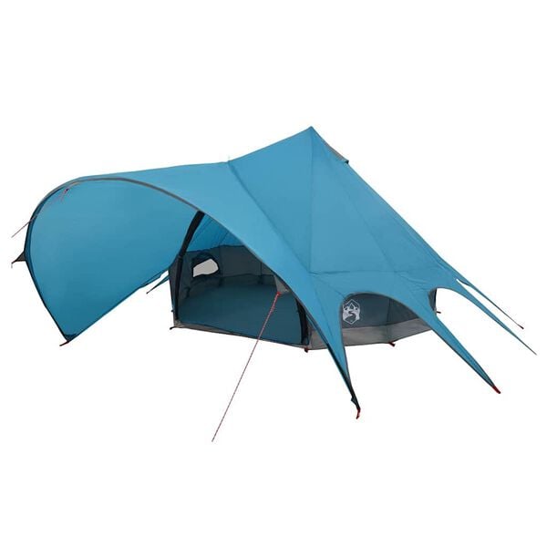 vidaXL Tienda tipi con techo Azul y gris 600 x 600 x 347 cm
