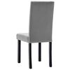 vidaXL Sillas de comedor 4 unidades gris PVC