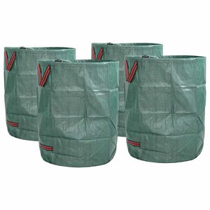 vidaXL Bolsas de Desechos de Jard&iacute;n 4 uds. 300 l Verde Polipropileno