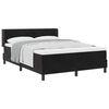 vidaXL Cama tipo Box Spring con colch&oacute;n Negro 200 x 140 cm Terciopelo