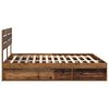 vidaXL Estructura de cama con cabecera Madera vieja 200 x 200 cm