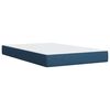 vidaXL Cama box spring con colch&oacute;n tela azul 120x190 cm