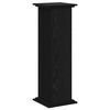 vidaXL Soporte de plantas Roble Negro 33 x 33 x 100 cm