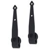 vidaXL Kit mini puerta corredera de armario acero carbono 152 cm