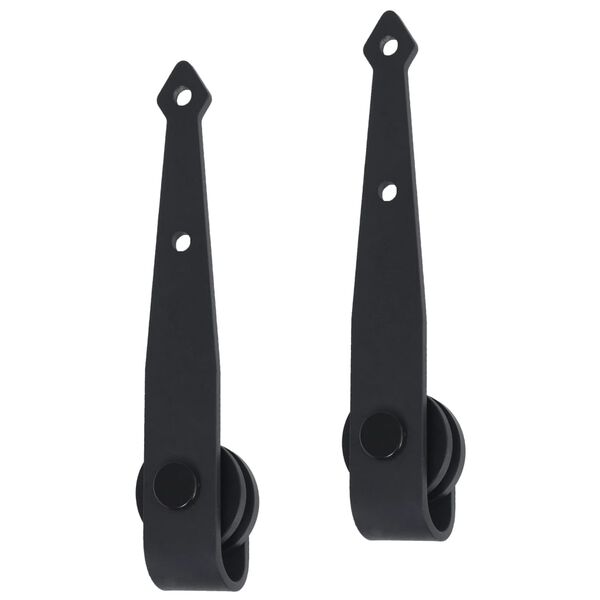vidaXL Kit mini puerta corredera de armario acero carbono 152 cm