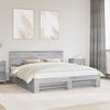 vidaXL Estructura de cama con cabecera Gris Sonoma 180 x 200 cm