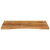 vidaXL Tablero de escritorio con curva madera mango rugosa 80x50x2,5cm