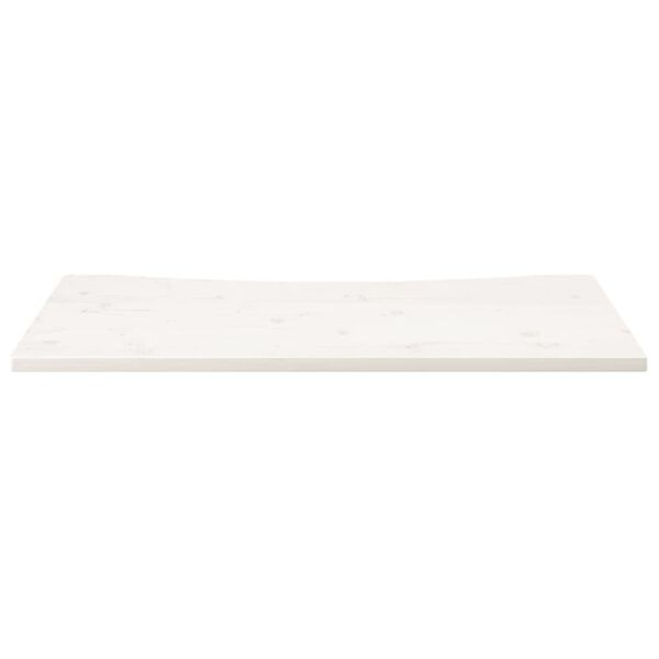 vidaXL Tablero de escritorio madera maciza pino blanco 110x60x2,5 cm