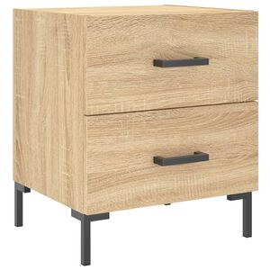 vidaXL Mesita de noche madera de ingenier&iacute;a roble Sonoma 40x35x47,5 cm